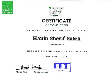embedded systems based on avr diploma